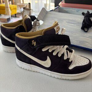 Nike SB Dunk Mid Pro Abyss White Purple 314383-511 Size 6